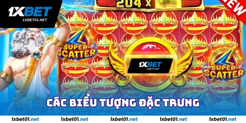 Nổ Hũ Gates Of Olympus - Chinh Phục Đế Chế Của Các Vị Thần 3 Các biểu tượng đặc trưng